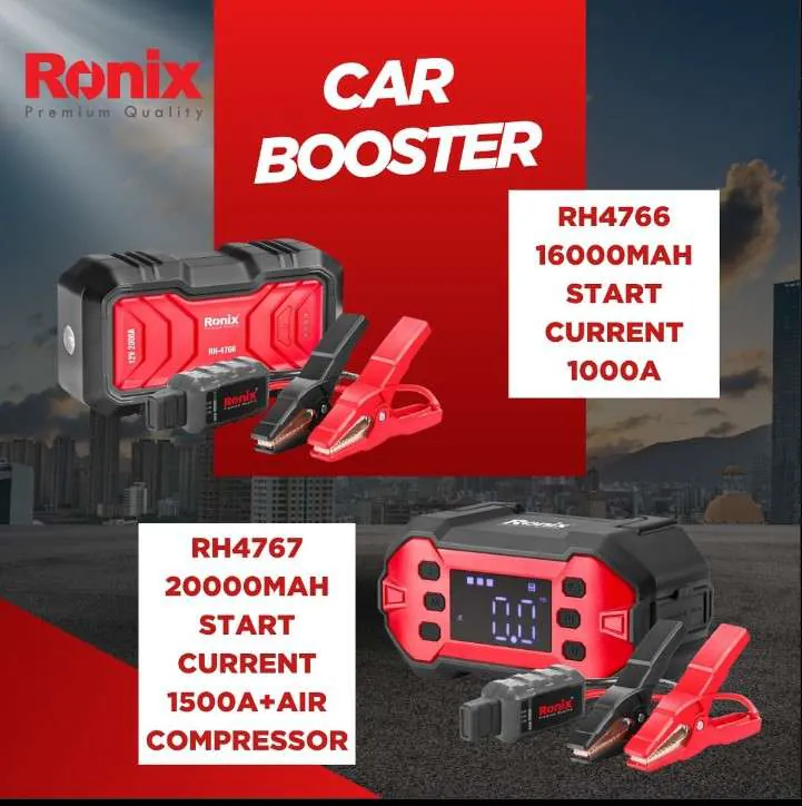 Пусковое устройство для автомобиля с компрессором 20000 mAh RONIX — фото 2