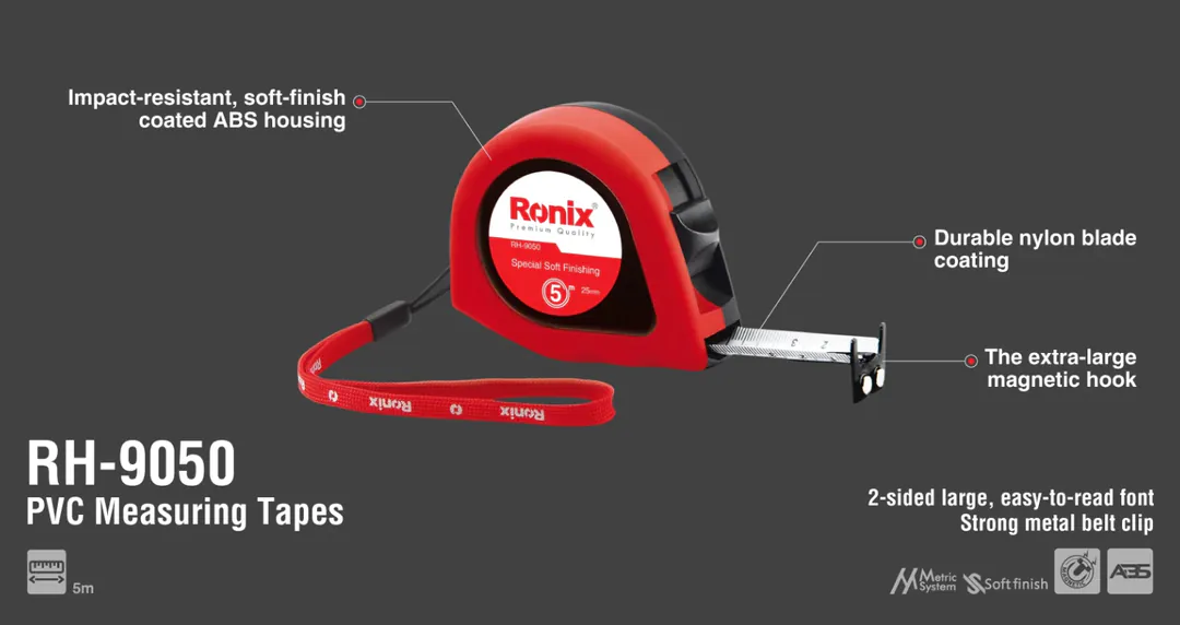 Measuring Tape Ronix RH-9050, 5×0.025 m — photo 2