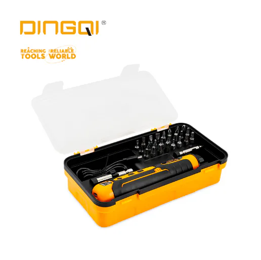 Cordless screwdriver and accessories kit — photo 1